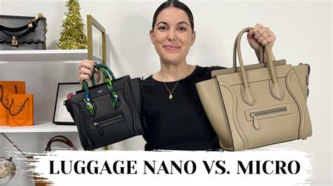 celine nano vs micro luggage|Celine nano luggage kohl.